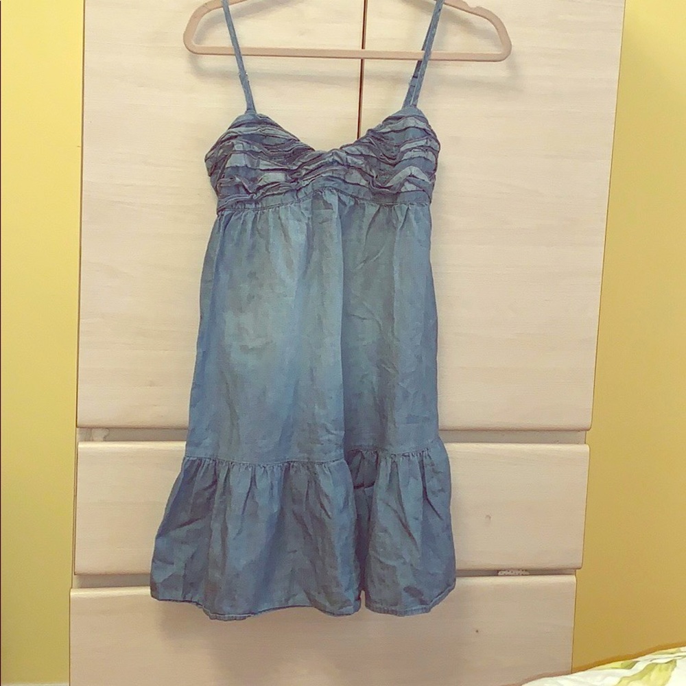 ❗️2/$15❗️ZARA Strappy Chambray Dress